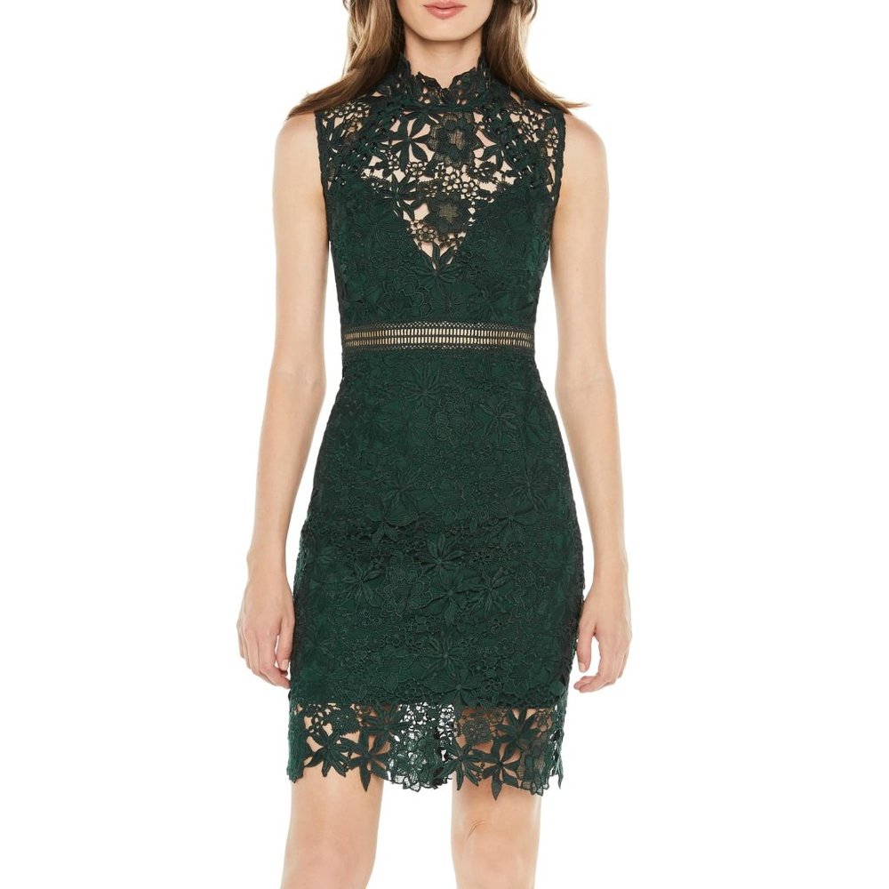 Bardot Paris Lace Body-Con Dress EUC